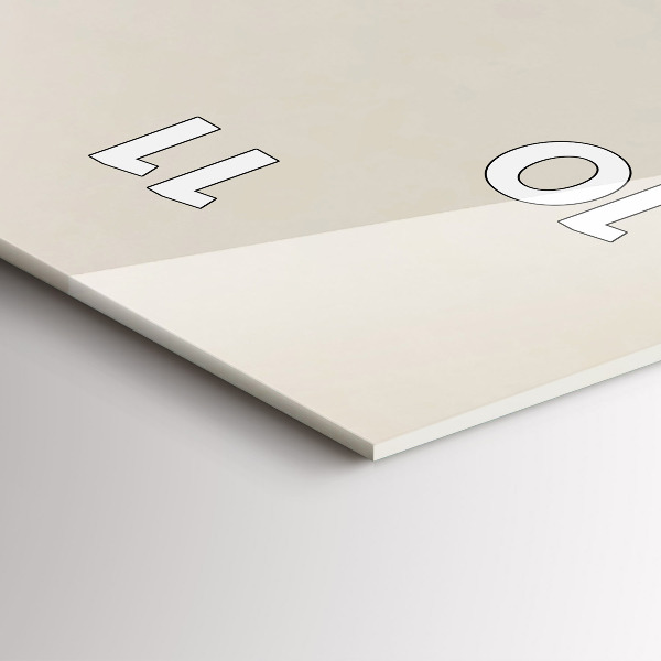 Vertical wall clock Abstract mountains