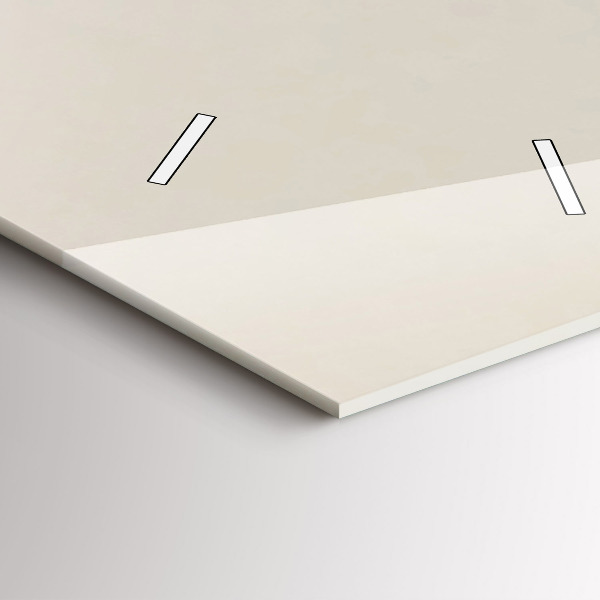 Vertical wall clock Abstract mountains