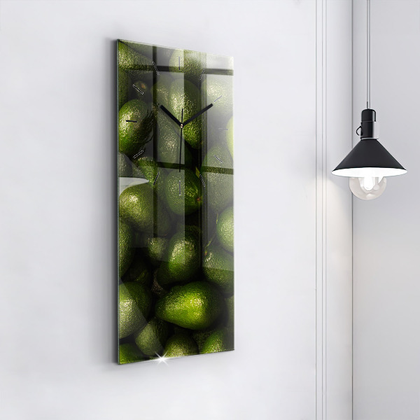 Vertical wall clock Avocado