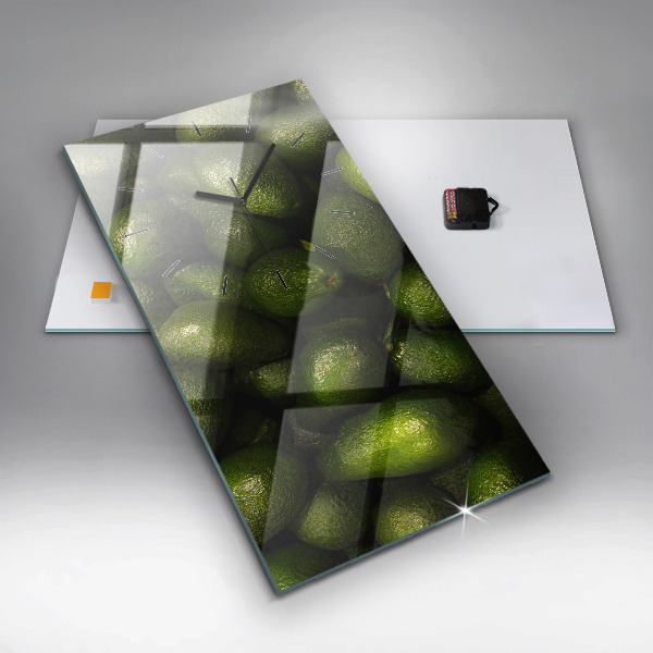 Vertical wall clock Avocado