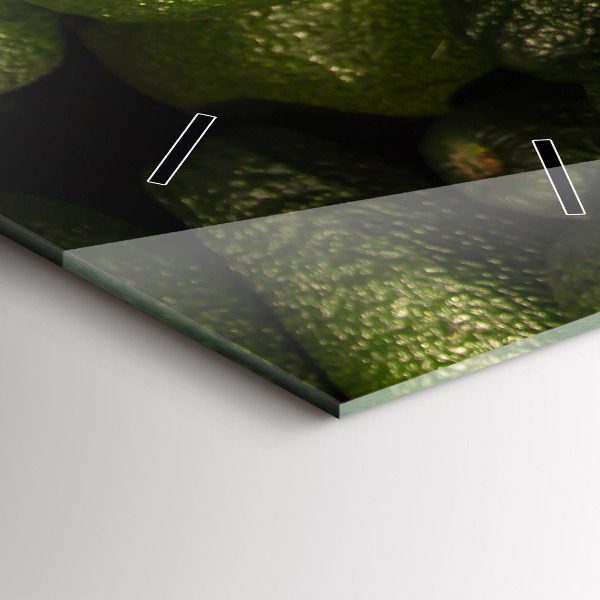 Vertical wall clock Avocado