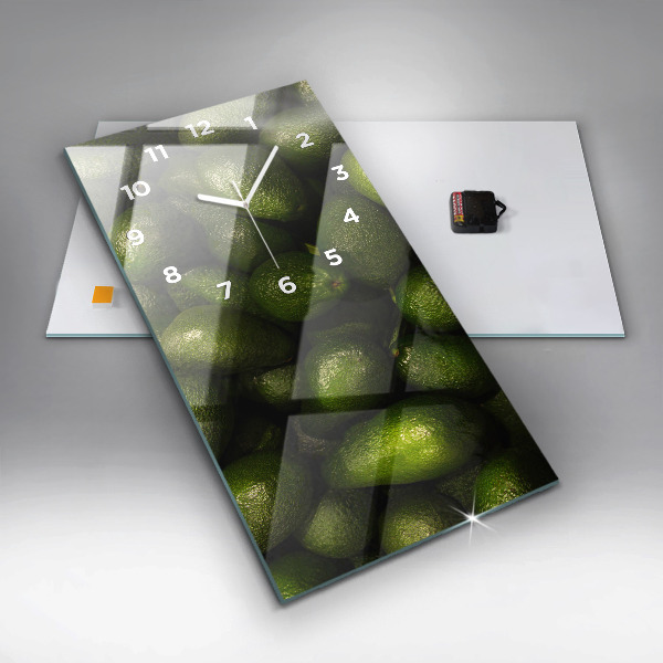 Vertical wall clock Avocado