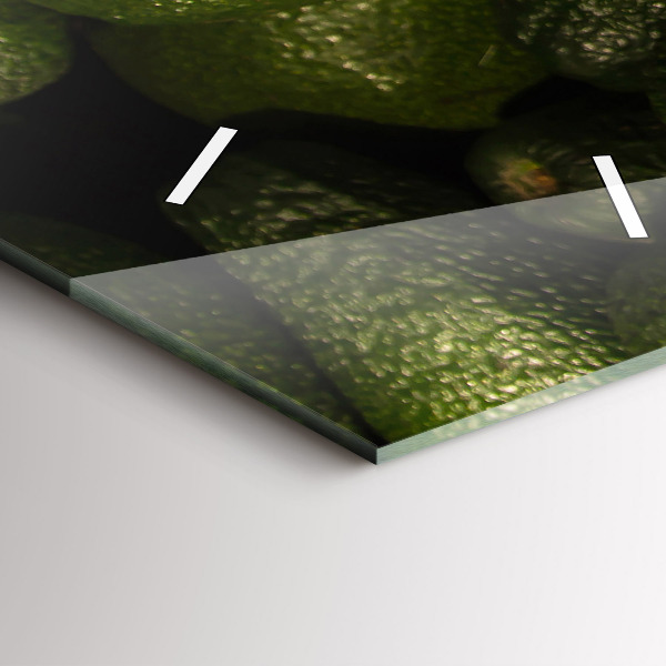 Vertical wall clock Avocado