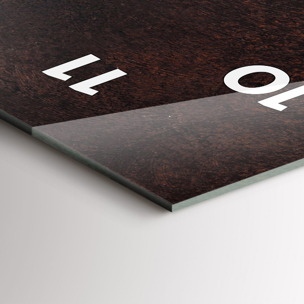 Vertical wall clock A cup of coffee