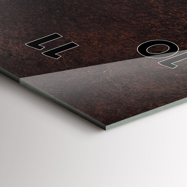 Vertical wall clock A cup of coffee