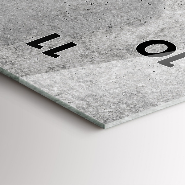 Vertical wall clock Raw wall