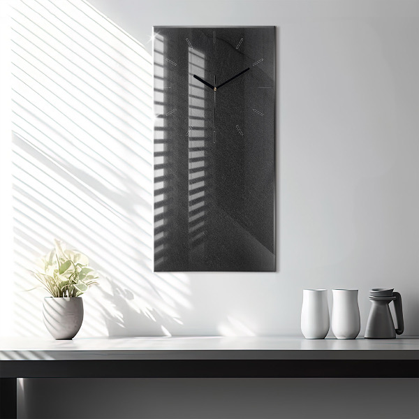 Vertical wall clock Dark rock