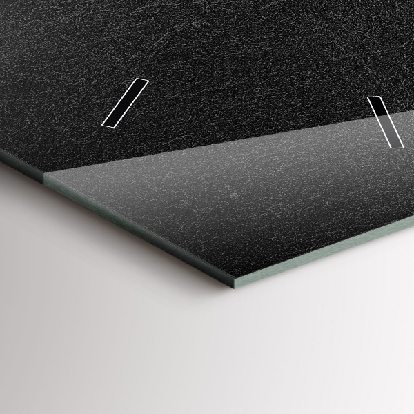 Vertical wall clock Dark rock