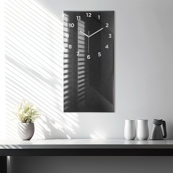 Vertical wall clock Dark rock