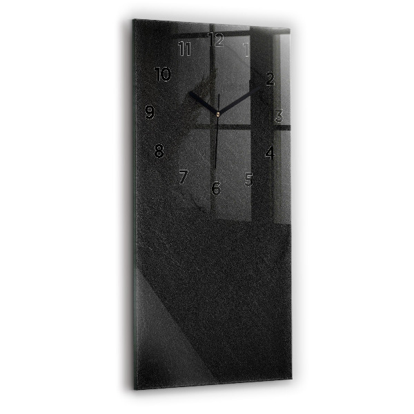 Vertical wall clock Dark rock