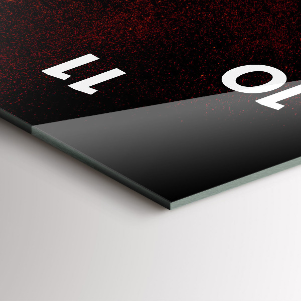 Vertical wall clock Chili peppers