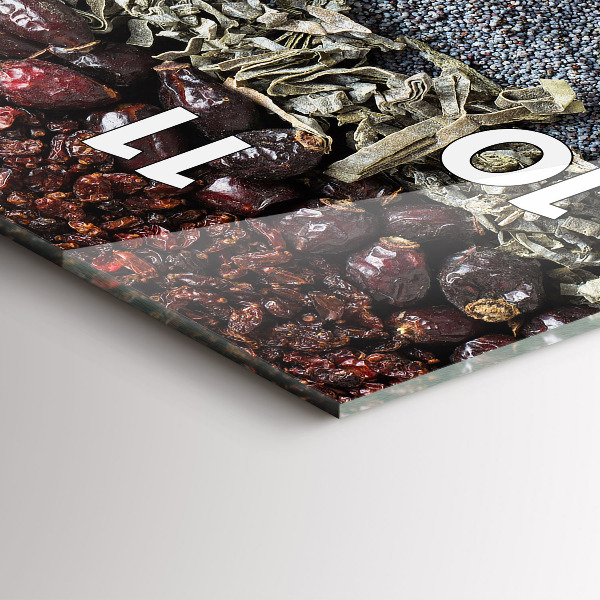 Vertical wall clock Rows of spices