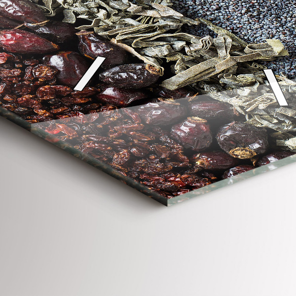 Vertical wall clock Rows of spices