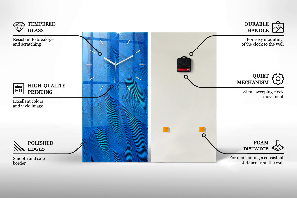 Vertical wall clock Hot peppers