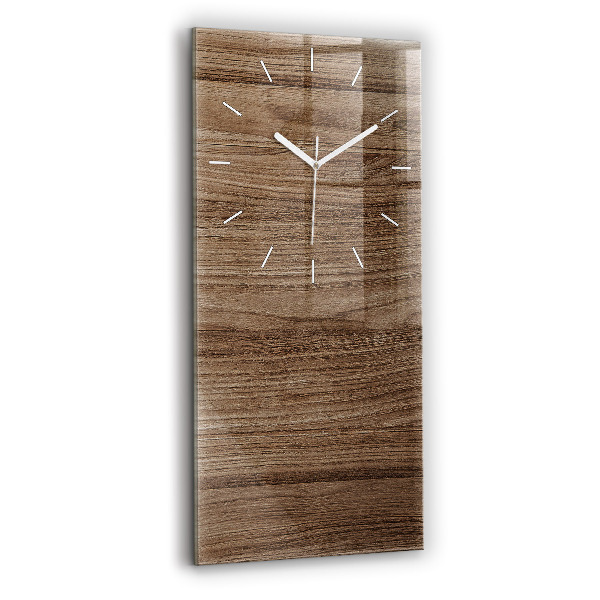 Vertical wall clock Dark wood