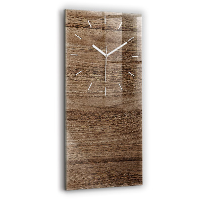 Vertical wall clock Dark wood