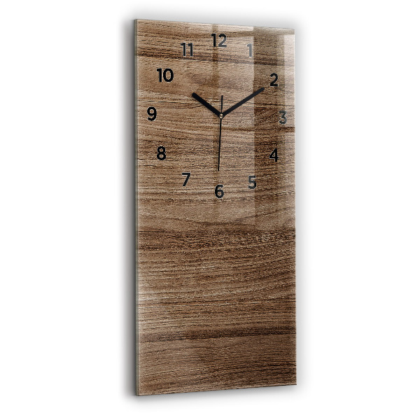 Vertical wall clock Dark wood