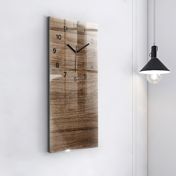 Vertical wall clock Dark wood