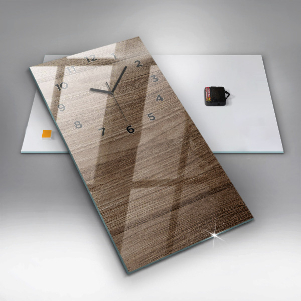 Vertical wall clock Dark wood