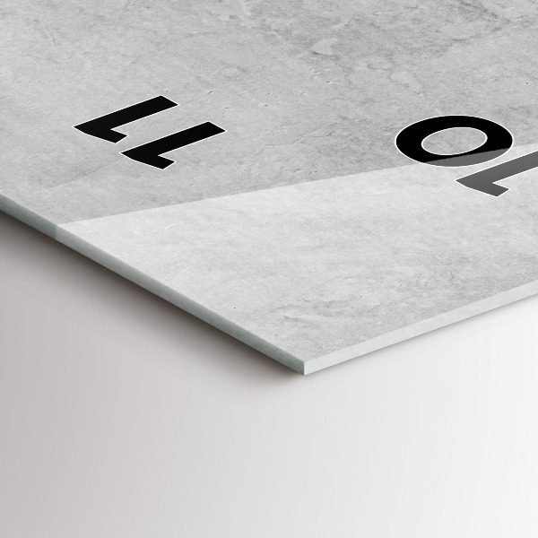 Vertical wall clock Stone wall