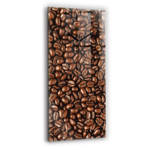 Vertical wall clock Coffee beans
