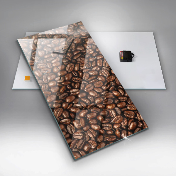 Vertical wall clock Coffee beans