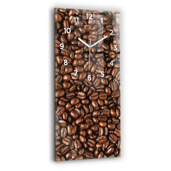 Vertical wall clock Coffee beans