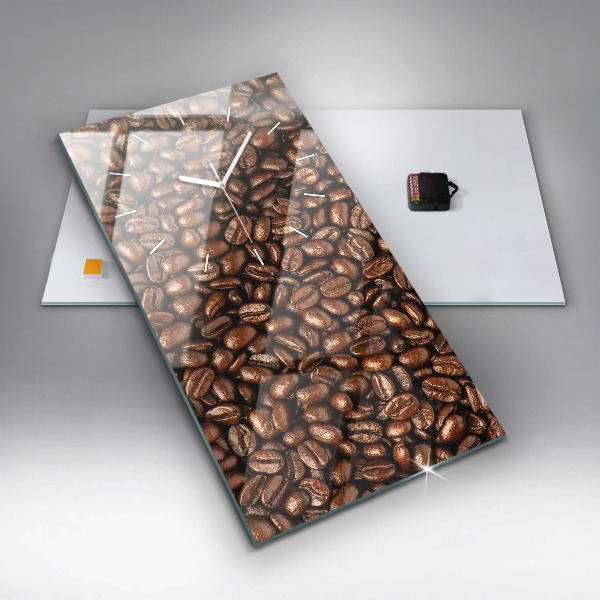 Vertical wall clock Coffee beans