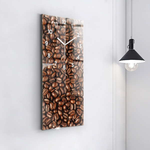 Vertical wall clock Coffee beans