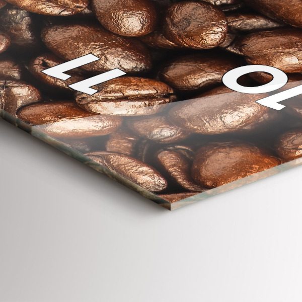 Vertical wall clock Coffee beans