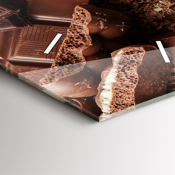 Vertical wall clock Chocolate bars