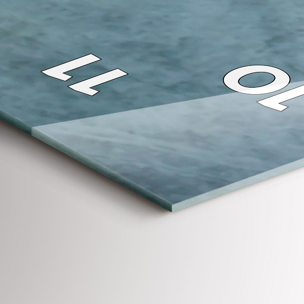 Vertical wall clock A cup of coffee