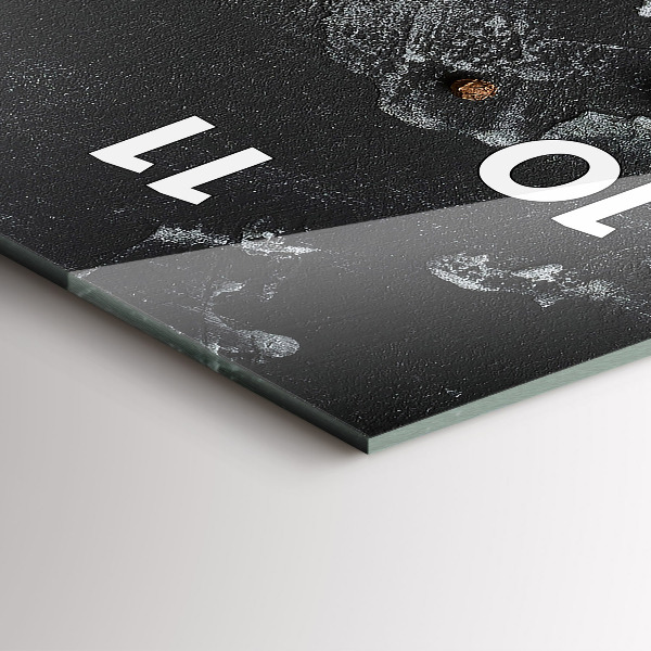 Vertical wall clock Spices on the counter