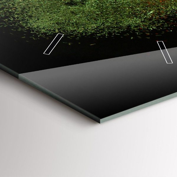 Vertical wall clock Spices scattered