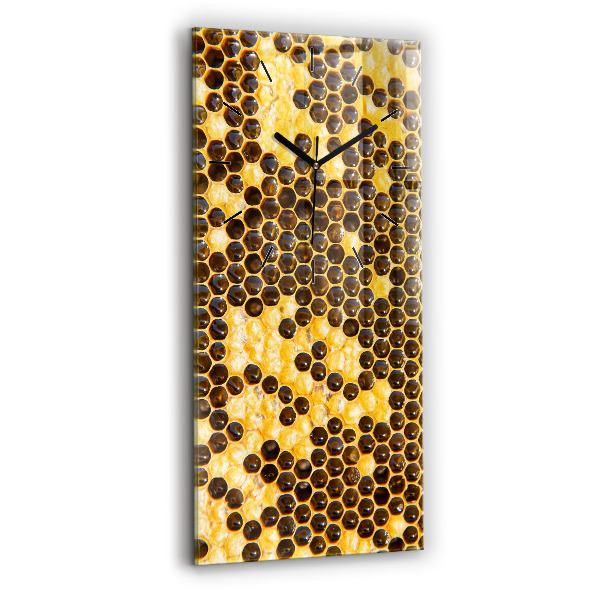 Vertical wall clock Honeycomb