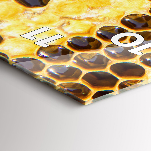 Vertical wall clock Honeycomb