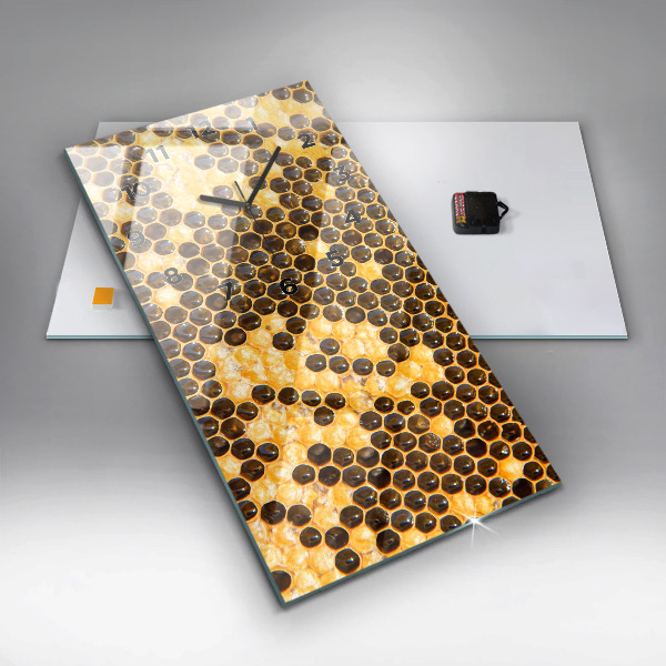 Vertical wall clock Honeycomb