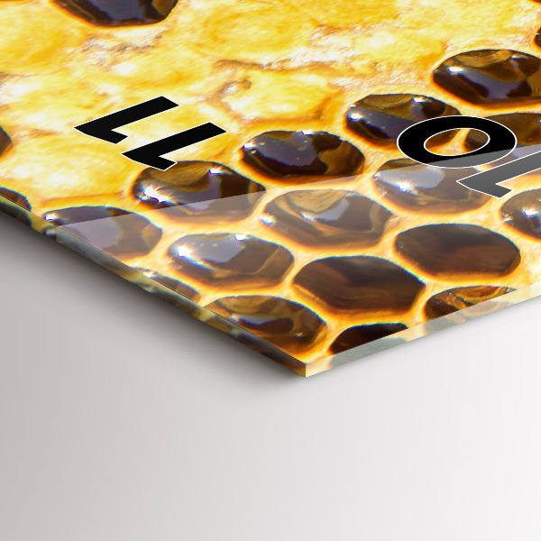 Vertical wall clock Honeycomb