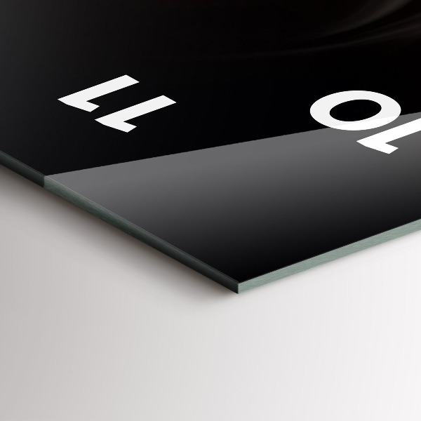 Vertical wall clock A cup of coffee