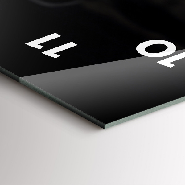 Vertical wall clock Cup and coffee beans