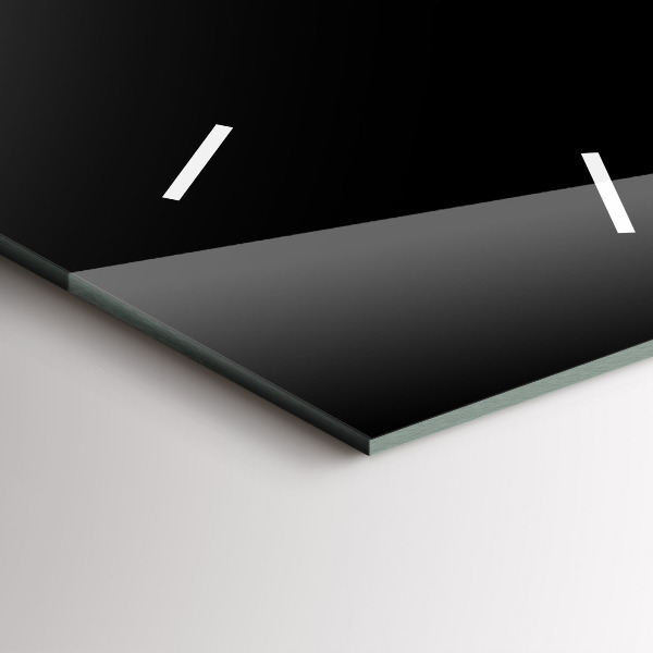 Vertical wall clock A cup of black coffee