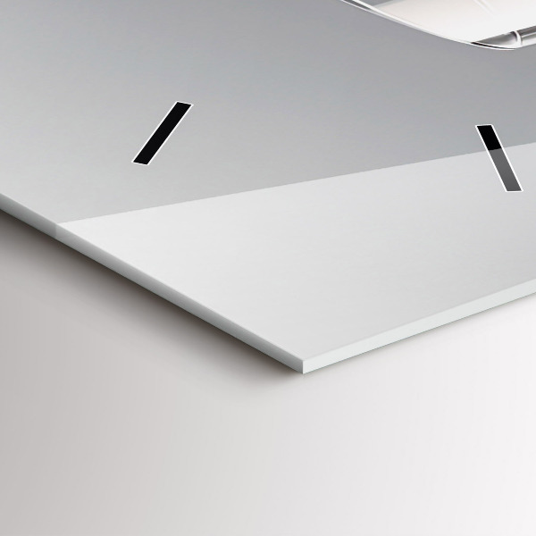 Vertical wall clock A glass of red wine