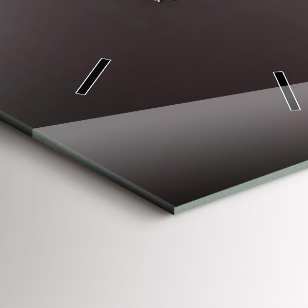 Vertical wall clock A glass of red wine