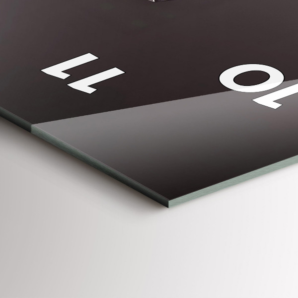 Vertical wall clock A glass of red wine