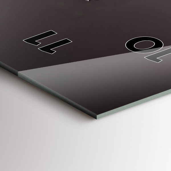 Vertical wall clock A glass of red wine