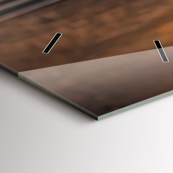 Vertical wall clock A cup of coffee