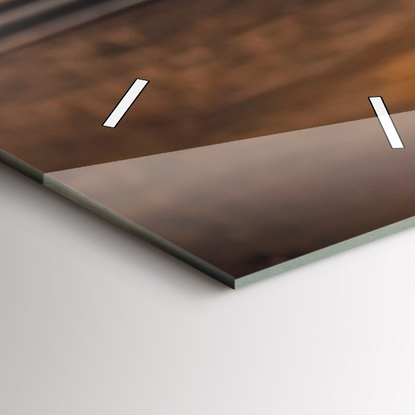 Vertical wall clock A cup of coffee