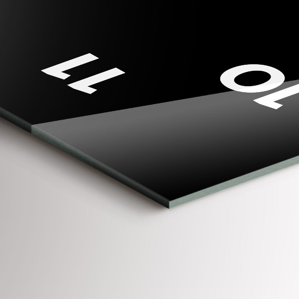 Vertical wall clock A cup of coffee