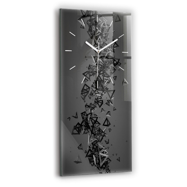 Vertical wall clock Dark abstraction