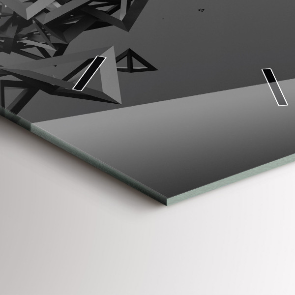 Vertical wall clock Dark abstraction